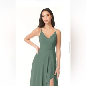Azazie Collette Eucalyptus Dress